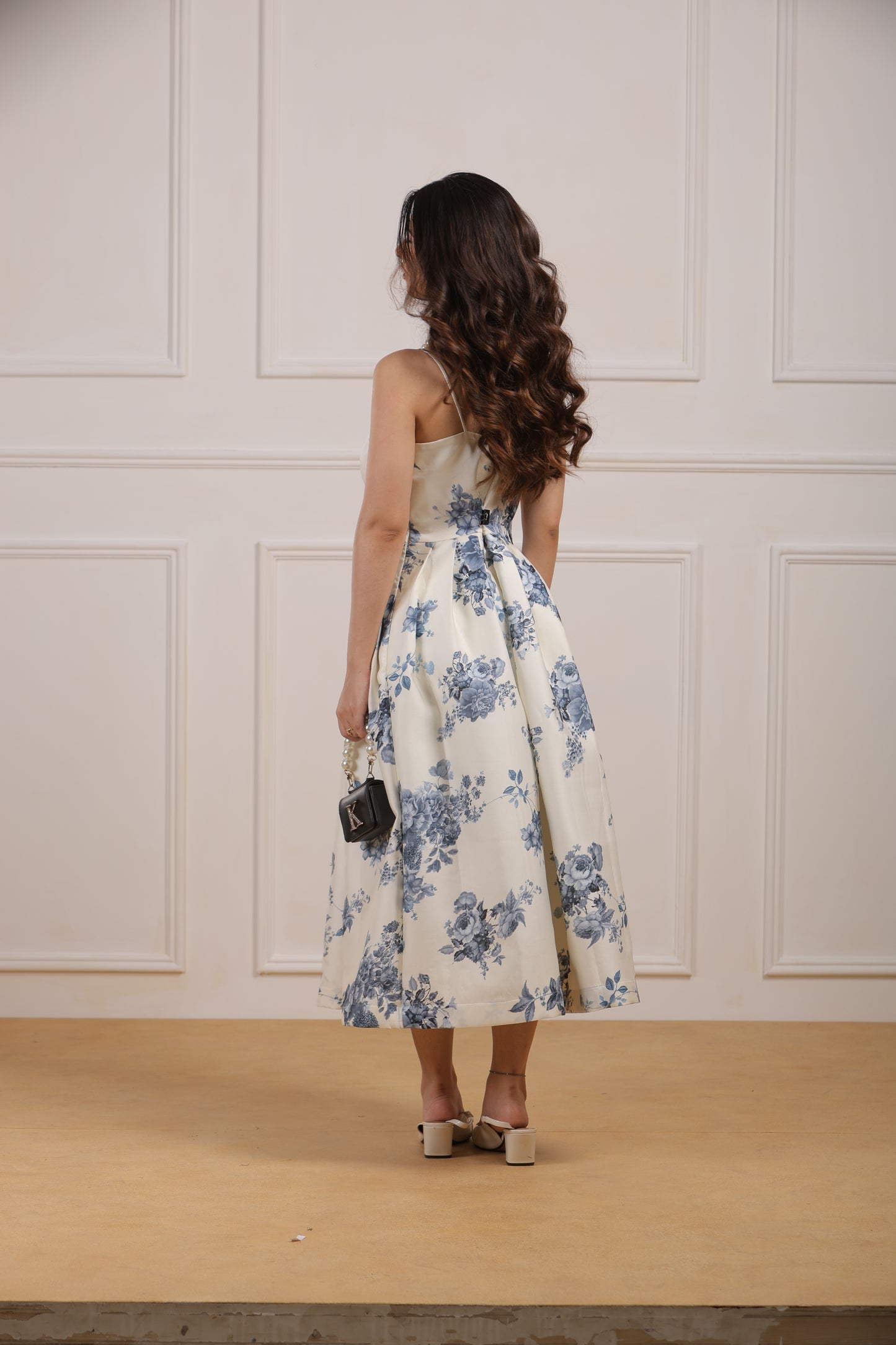 Blue Porcelain Bloom Dress