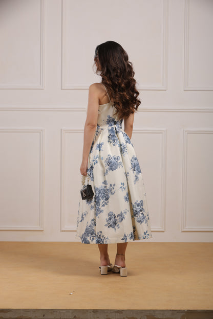 Blue Porcelain Bloom Dress